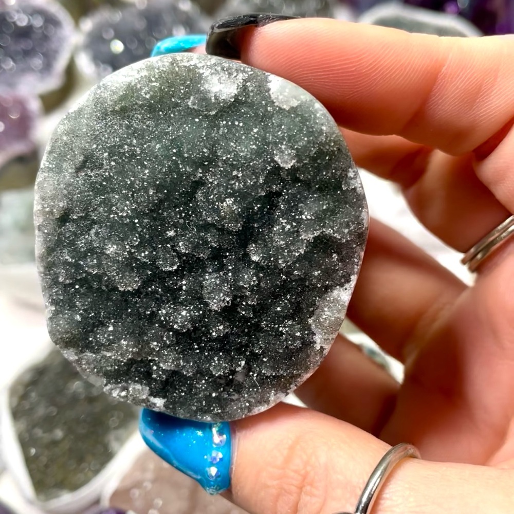 Chunky Green Druzy Agate | Brazil